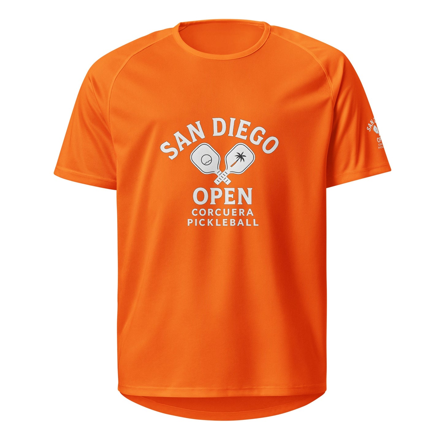 Pickleball San Diego Open Jersey – unisex pickleball jersey, worn shot | Corcuera Padel Club