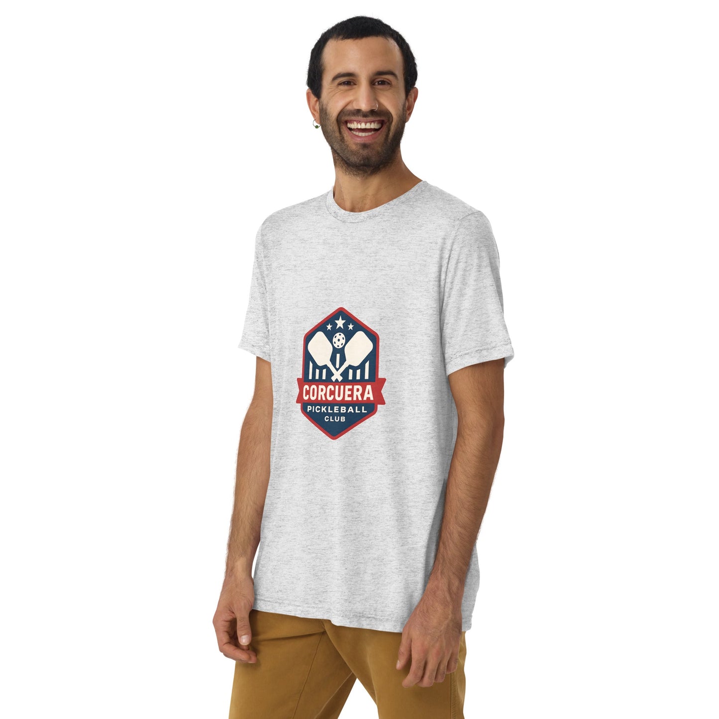 Pickleball USA Team T-Shirt – unisex athletic grey triblend pickleball tee, back | Corcuera Padel Club
