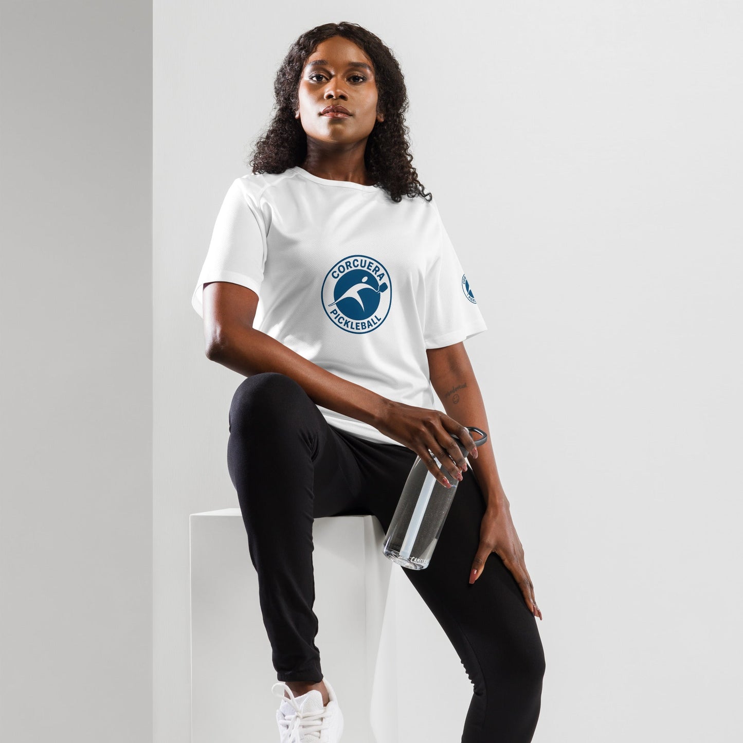 Pickleball Warm Up Jersey – unisex pickleball jersey, styled shot | Corcuera Padel Club