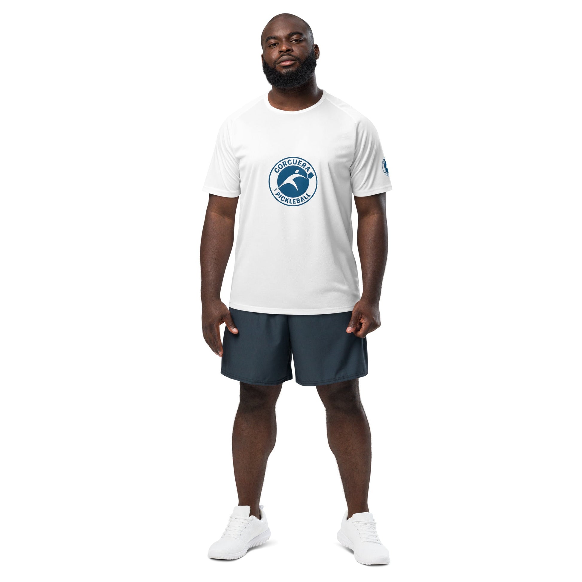 Pickleball Warm Up Jersey – unisex pickleball jersey, flat lay | Corcuera Padel Club