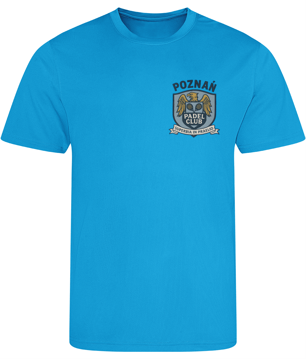 Poznan Padel Club T-Shirt – unisex padel tee, back | Corcuera Padel Club