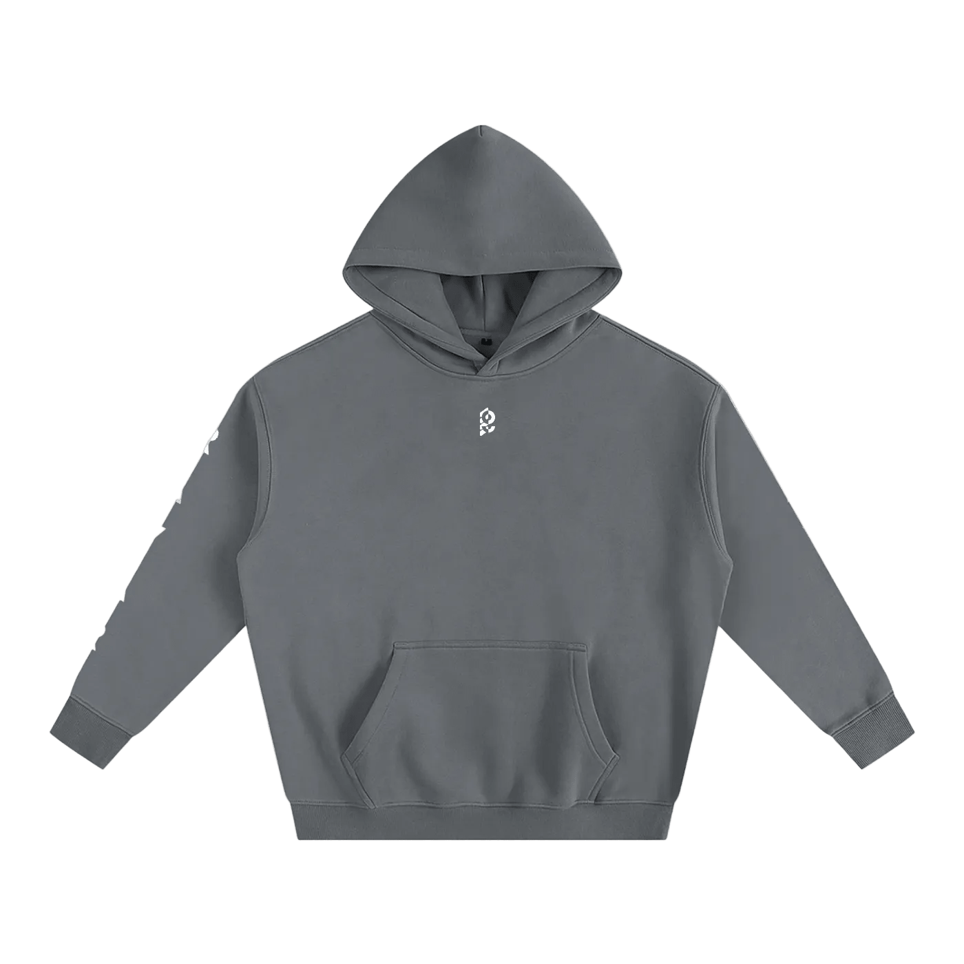 Ravar Arm-Print Heavyweight Padel Hoodie – unisex padel hoodie, flat lay | Corcuera Padel Club
