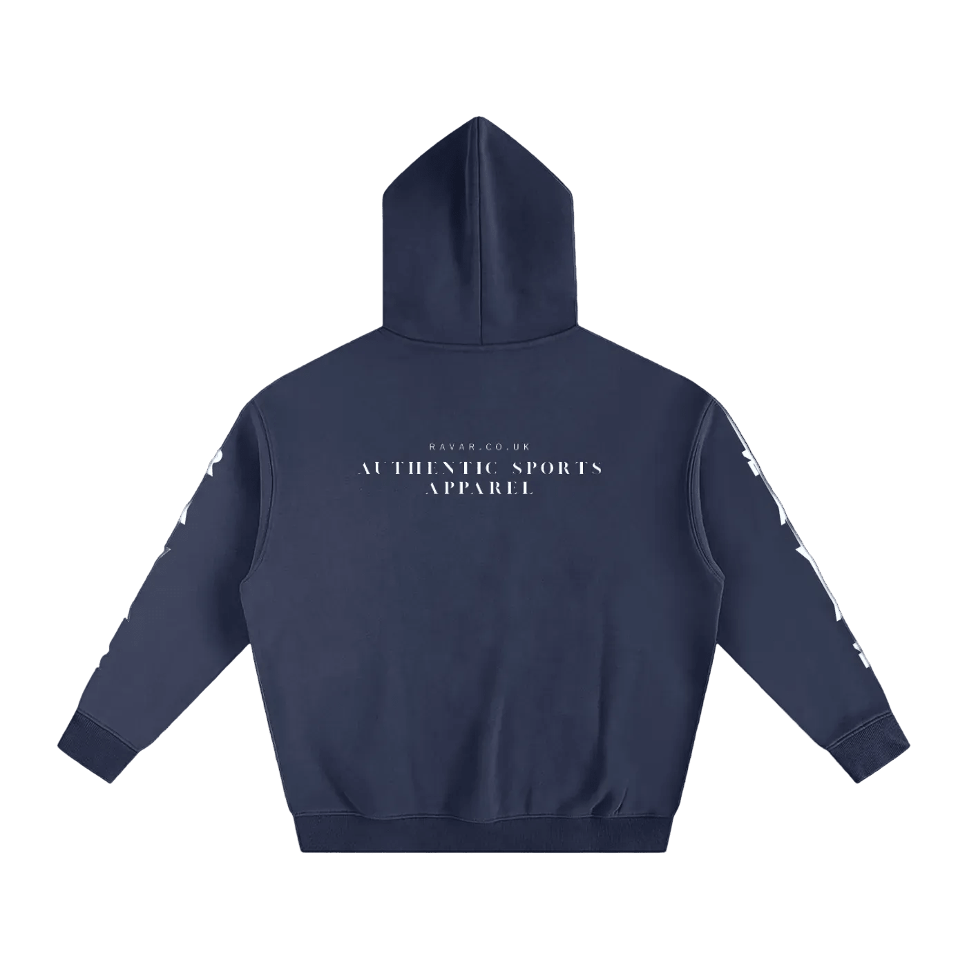 Ravar Arm-Print Heavyweight Padel Hoodie – unisex klein blue padel hoodie, front | Corcuera Padel Club