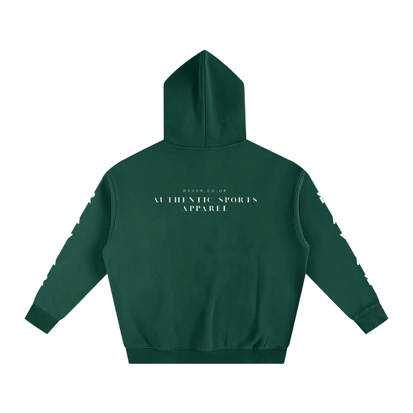 Ravar Arm-Print Heavyweight Padel Hoodie – unisex padel hoodie, detail | Corcuera Padel Club