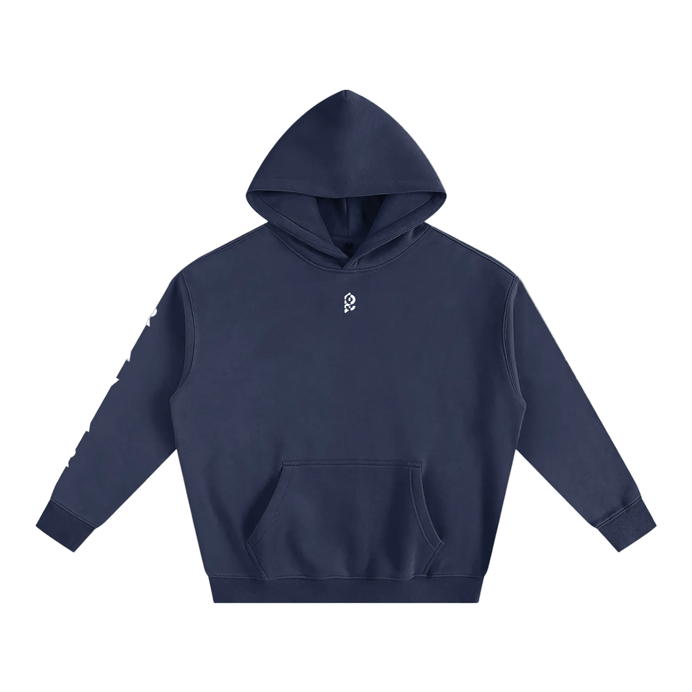 Ravar Arm-Print Heavyweight Padel Hoodie – unisex medium green padel hoodie, front | Corcuera Padel Club