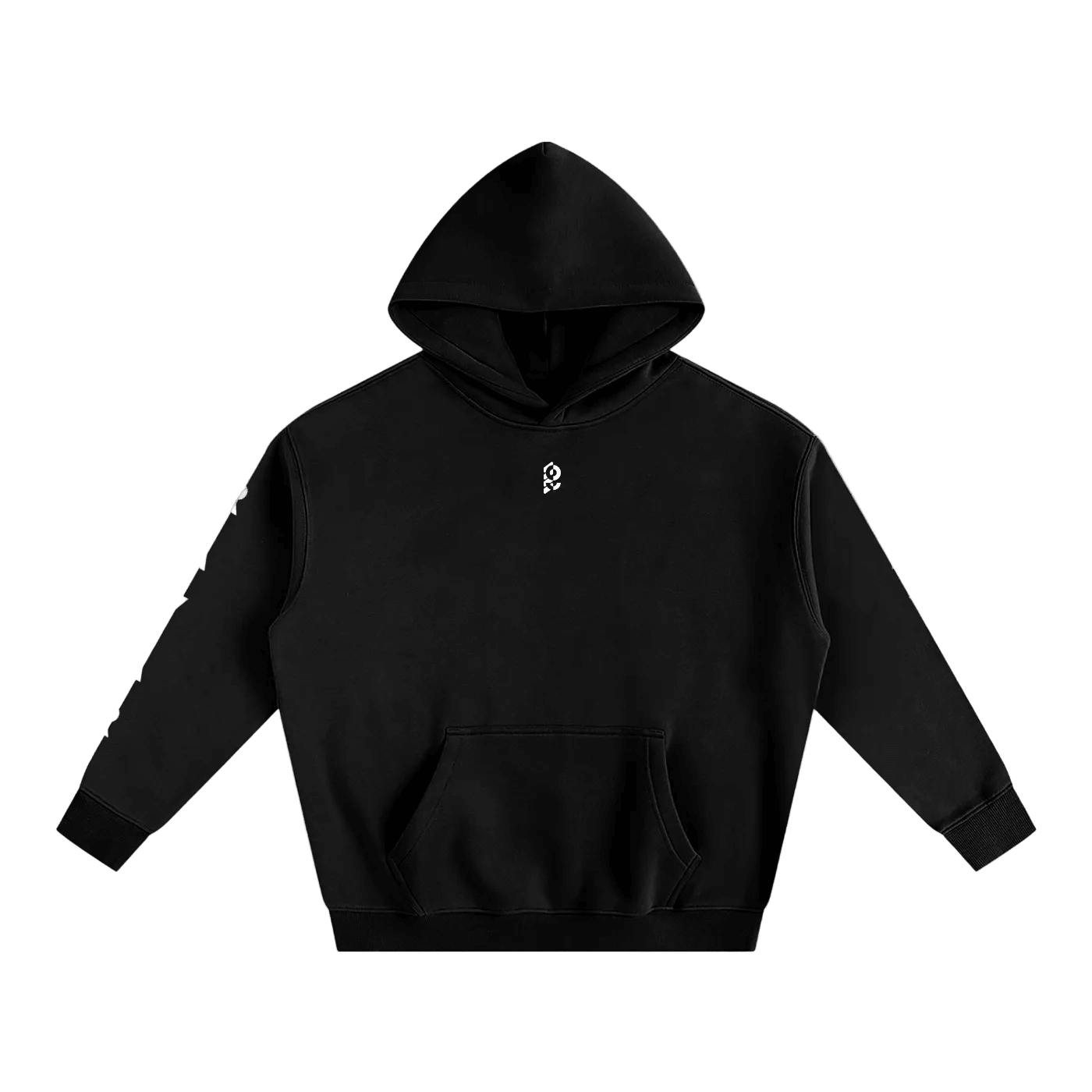 Ravar Arm-Print Heavyweight Padel Hoodie – unisex gray padel hoodie, front | Corcuera Padel Club