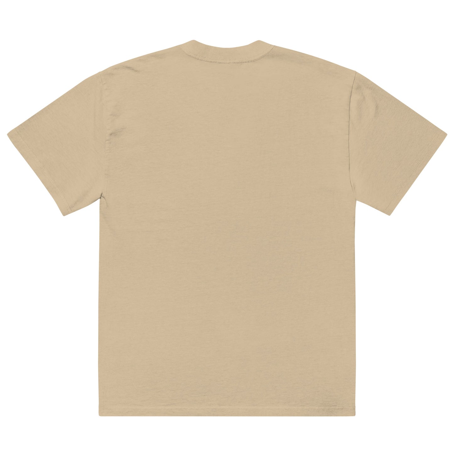 Sunset Oversized Faded T-Shirt – unisex oversized padel tee, faded bone | Corcuera Padel Club