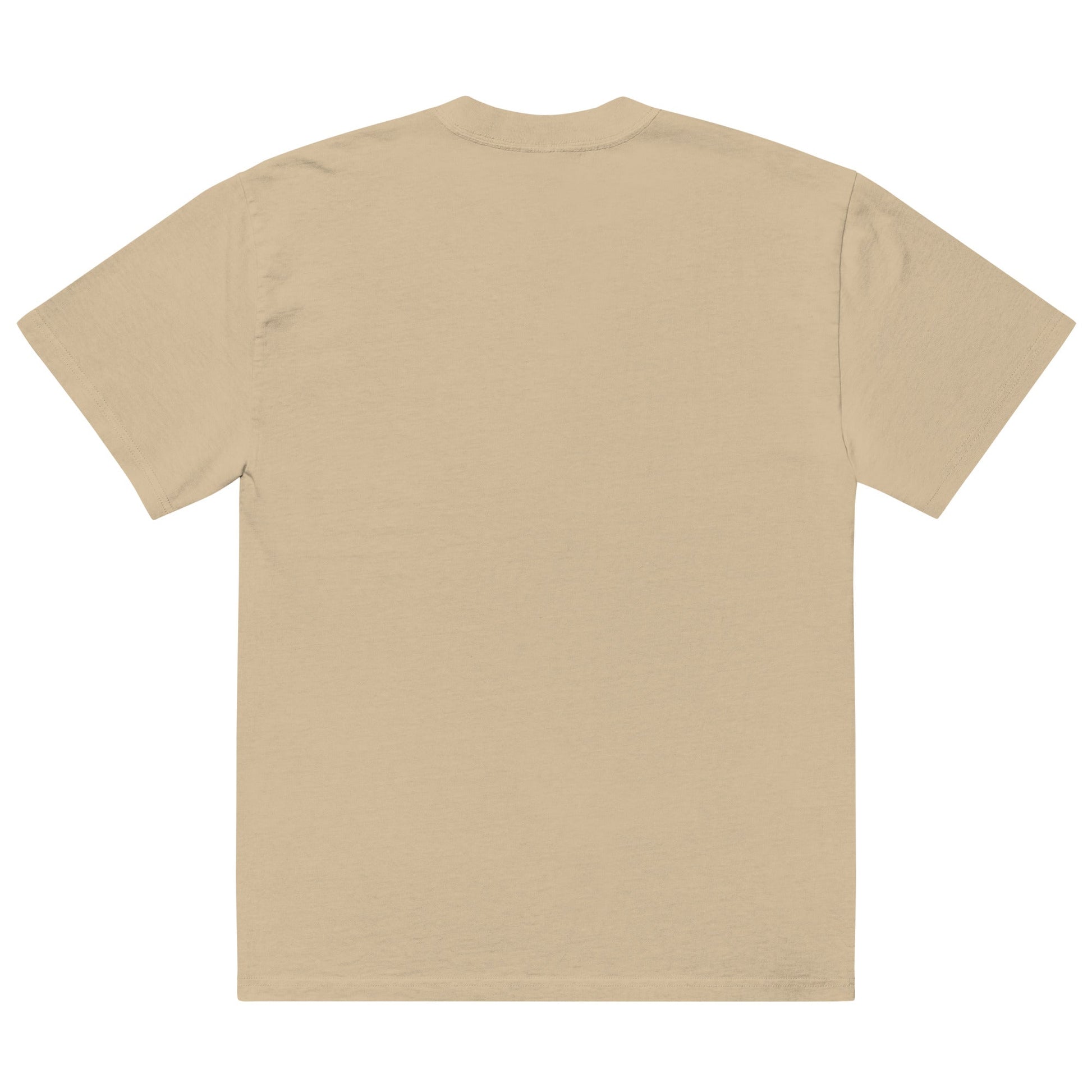Sunset Oversized Faded T-Shirt – unisex oversized padel tee, faded bone | Corcuera Padel Club