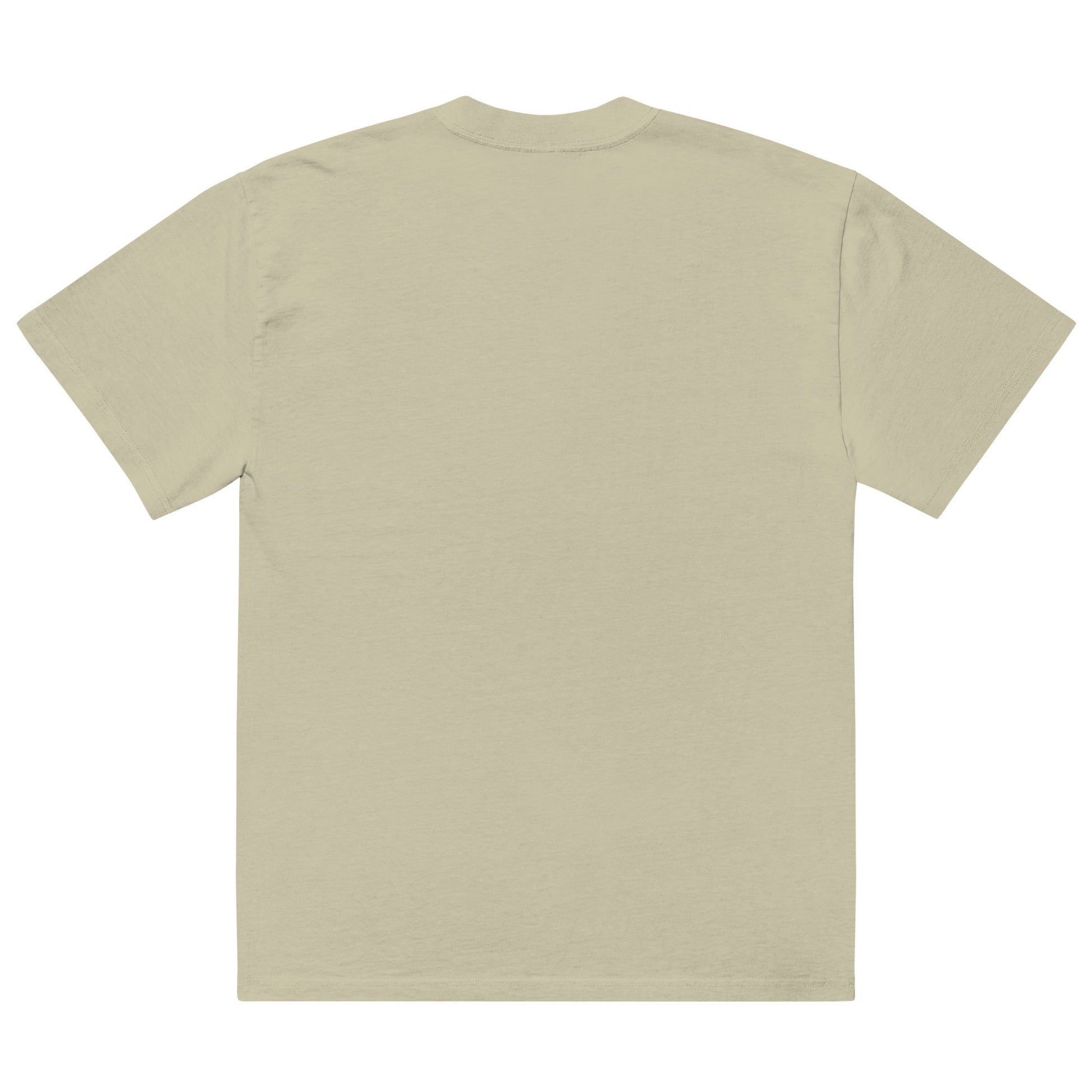 Sunset Oversized Faded T-Shirt – unisex oversized padel tee, detail | Corcuera Padel Club