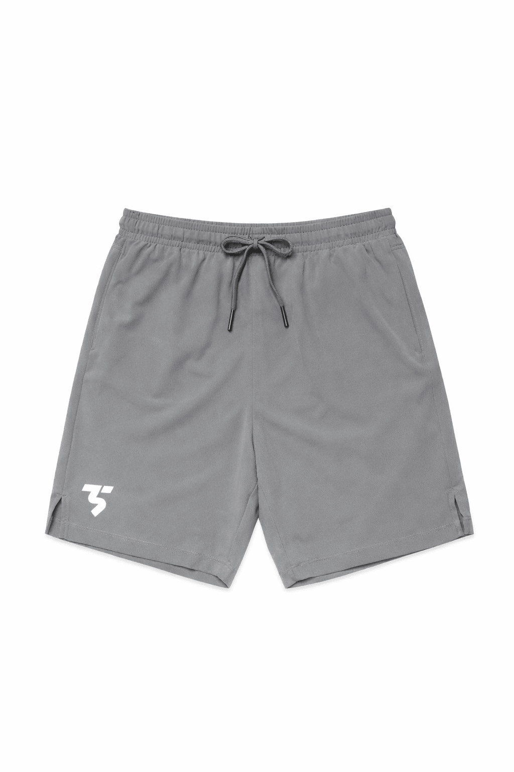 Third Shot Active Court Shorts – grey padel court shorts, front | Corcuera Padel Club