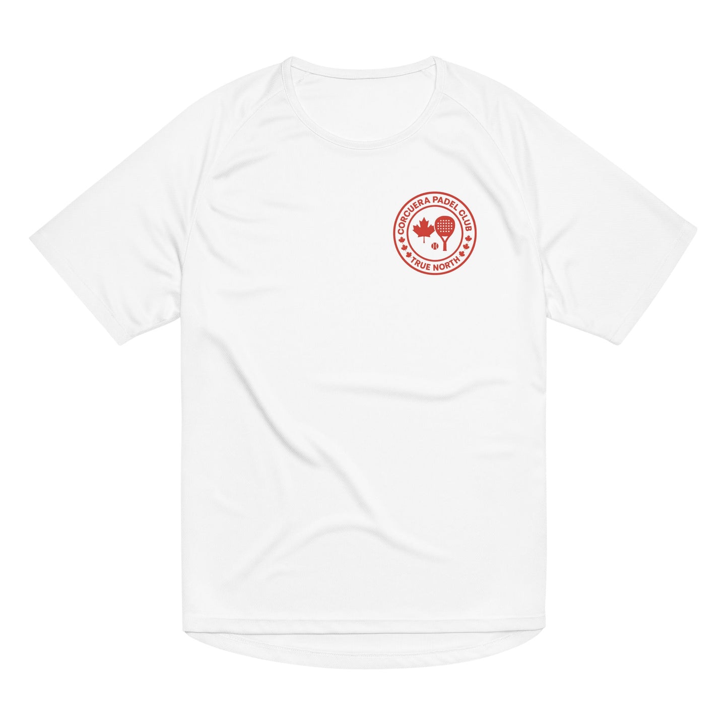 True North Canada Padel Club Players T-Shirt – unisex padel tee, detail | Corcuera Padel Club