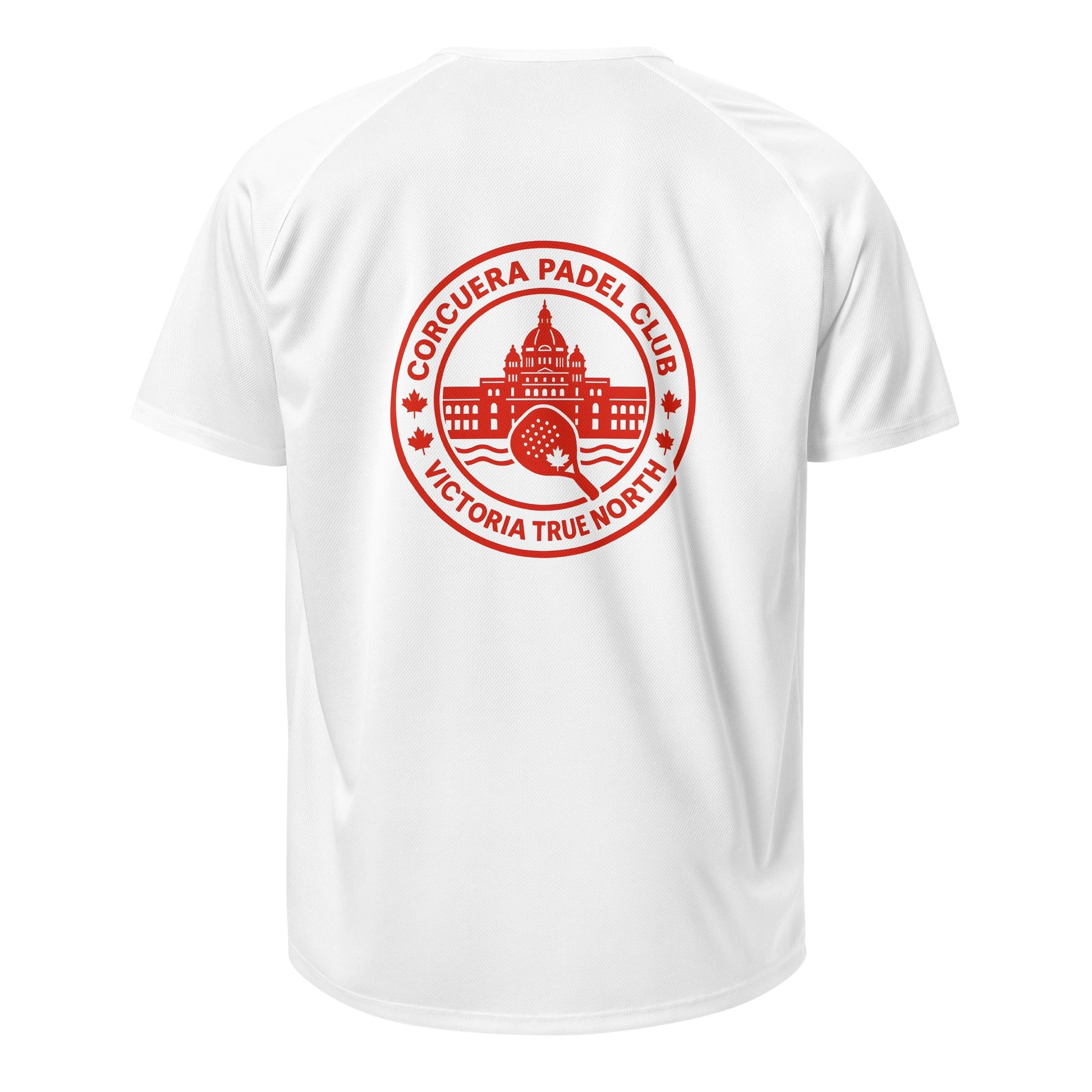 True North Canada Padel Club Players T-Shirt – unisex padel tee, back | Corcuera Padel Club
