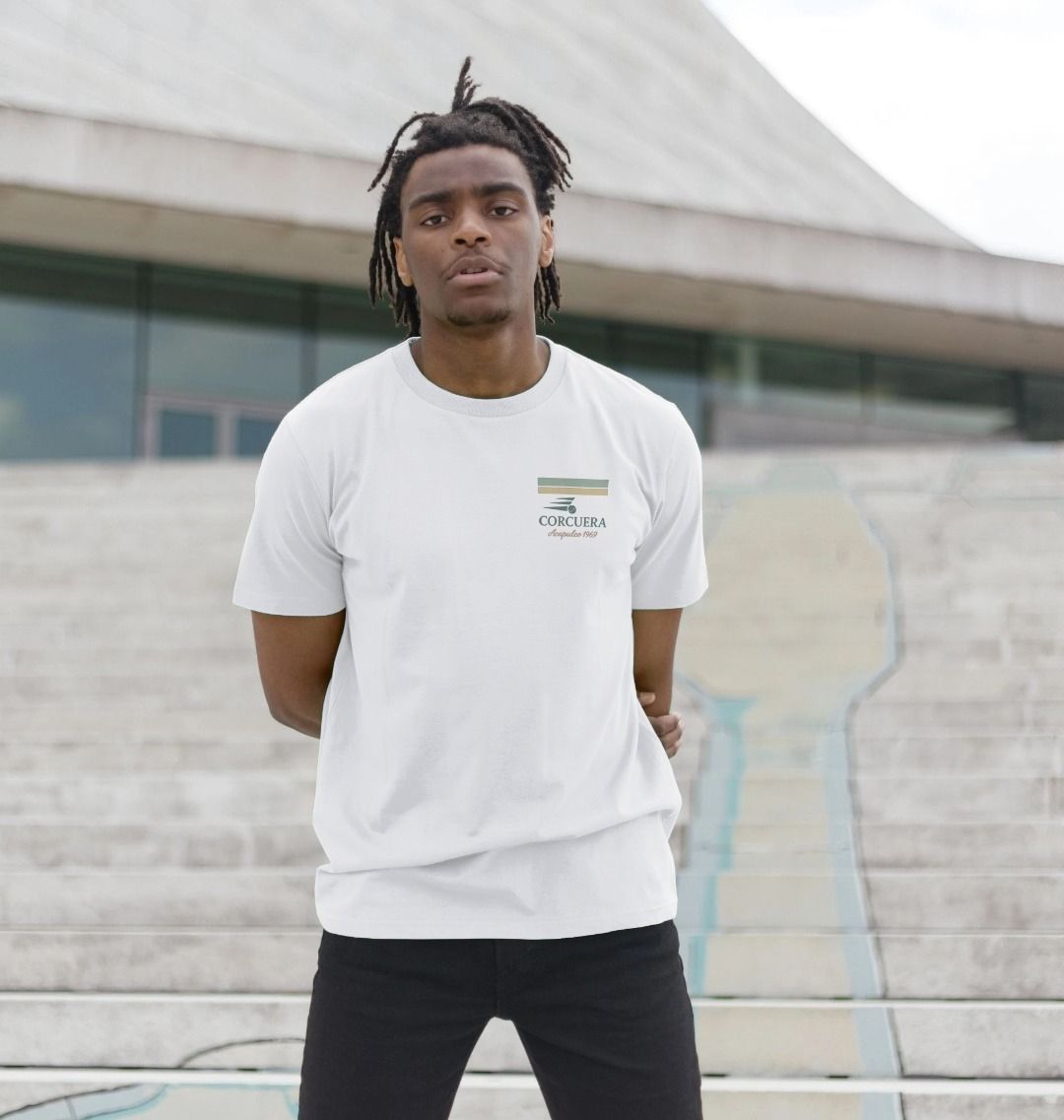 Heritage Acapulco 1969 Padel T-Shirt on-court lifestyle image – Corcuera Padel Club