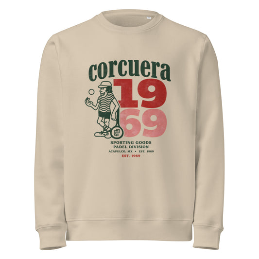 OG Unisex Organic Mid-Weight Sweatshirt – Corcuera Padel Club sweatshirt for padel lifestyle wear